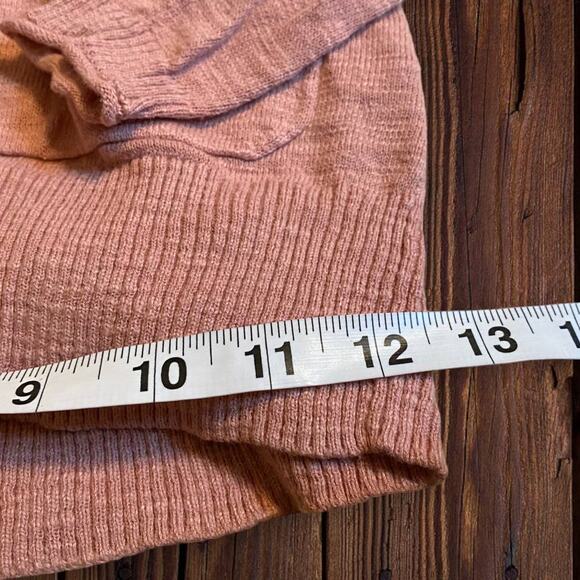 Madewell Peachy Pink Cotton Blend Button Front Long Sleeve Cardigan Size XXS - Picture 3 of 6